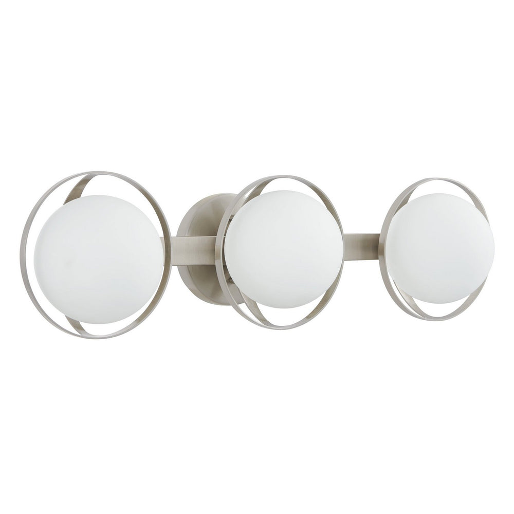 Thesis Canada - Three Light Vanity - Parker - Brushed Nickel- Union Lighting Luminaires Decor