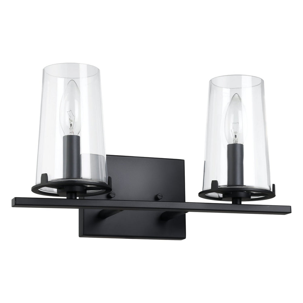 Thesis Canada - Two Light Vanity - Jared - Matte Black- Union Lighting Luminaires Decor