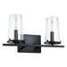 Thesis Canada - Two Light Vanity - Jared - Matte Black- Union Lighting Luminaires Decor