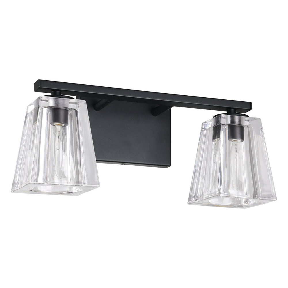 Thesis Canada - Two Light Vanity - Valentin - Matte Black- Union Lighting Luminaires Decor