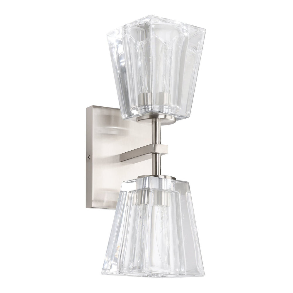 Thesis Canada - Two Light Vanity - Valentin - Brushed Nickel- Union Lighting Luminaires Decor