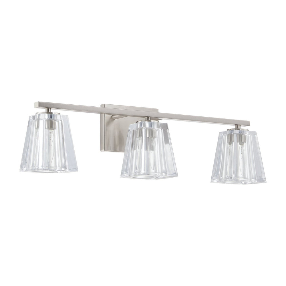 Thesis Canada - Three Light Vanity - Valentin - Brushed Nickel- Union Lighting Luminaires Decor