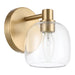 Thesis Canada - One Light Wall Sconce - Valentina - Champagne Gold, Clear- Union Lighting Luminaires Decor