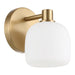 Thesis Canada - One Light Wall Sconce - Valentina - Champagne Gold, Etched Opal- Union Lighting Luminaires Decor