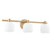 Thesis Canada - Three Light Vanity - Valentina - Champagne Gold, Etched Opal- Union Lighting Luminaires Decor