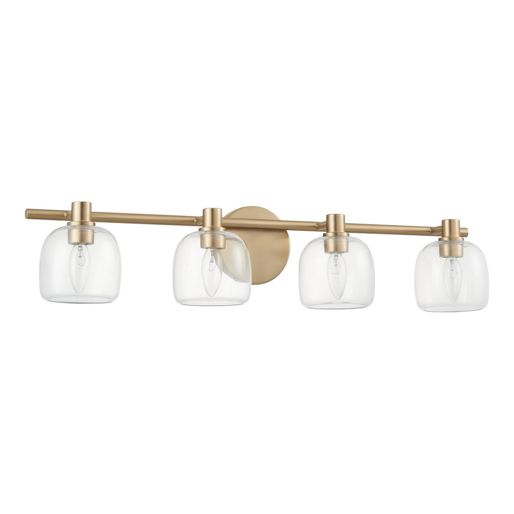 Thesis Canada - Four Light Vanity - Valentina - Champagne Gold, Clear- Union Lighting Luminaires Decor