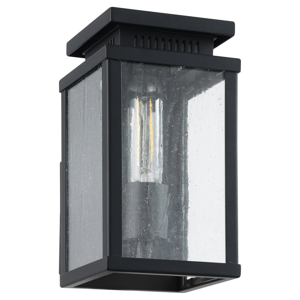 Thesis Canada - One Light Exterior Wall Sconce - Overton - Matte Black- Union Lighting Luminaires Decor