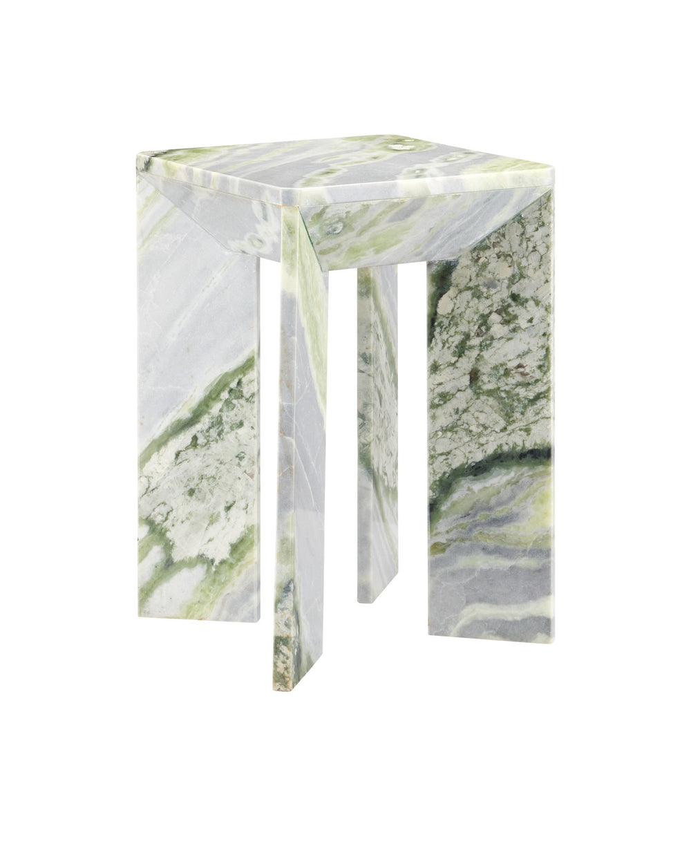 Currey and Company - Accent Table - Minerale Green Onyx Accent Table - Natural- Union Lighting Luminaires Decor