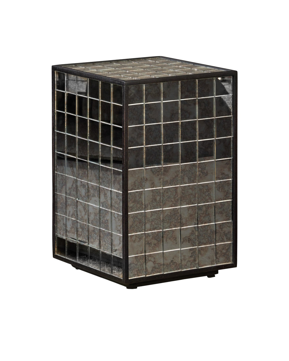 Currey and Company - Accent Table - Mosaico - Ebony/Antique Mirror- Union Lighting Luminaires Decor