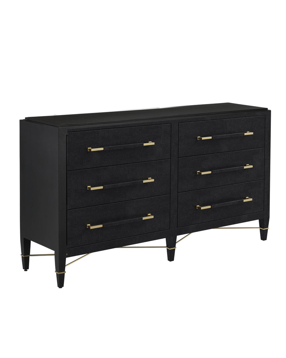 Currey and Company - Chest - Verona - Black/Natural/Champagne/Silver- Union Lighting Luminaires Decor