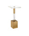 Currey and Company - Drinks Table - Desiree - Clear/Antique Brass- Union Lighting Luminaires Decor