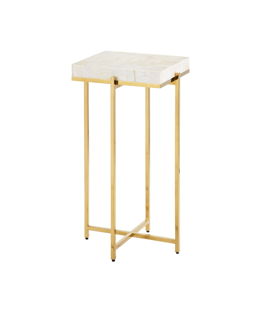 Currey and Company - Accent Table - Casey - Natural/Brass- Union Lighting Luminaires Decor