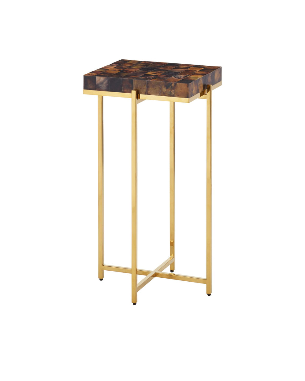 Currey and Company - Accent Table - Casey - Natural/Brass- Union Lighting Luminaires Decor