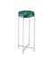 Currey and Company - Drinks Table - Rina - Teal/Polished Nickel- Union Lighting Luminaires Decor