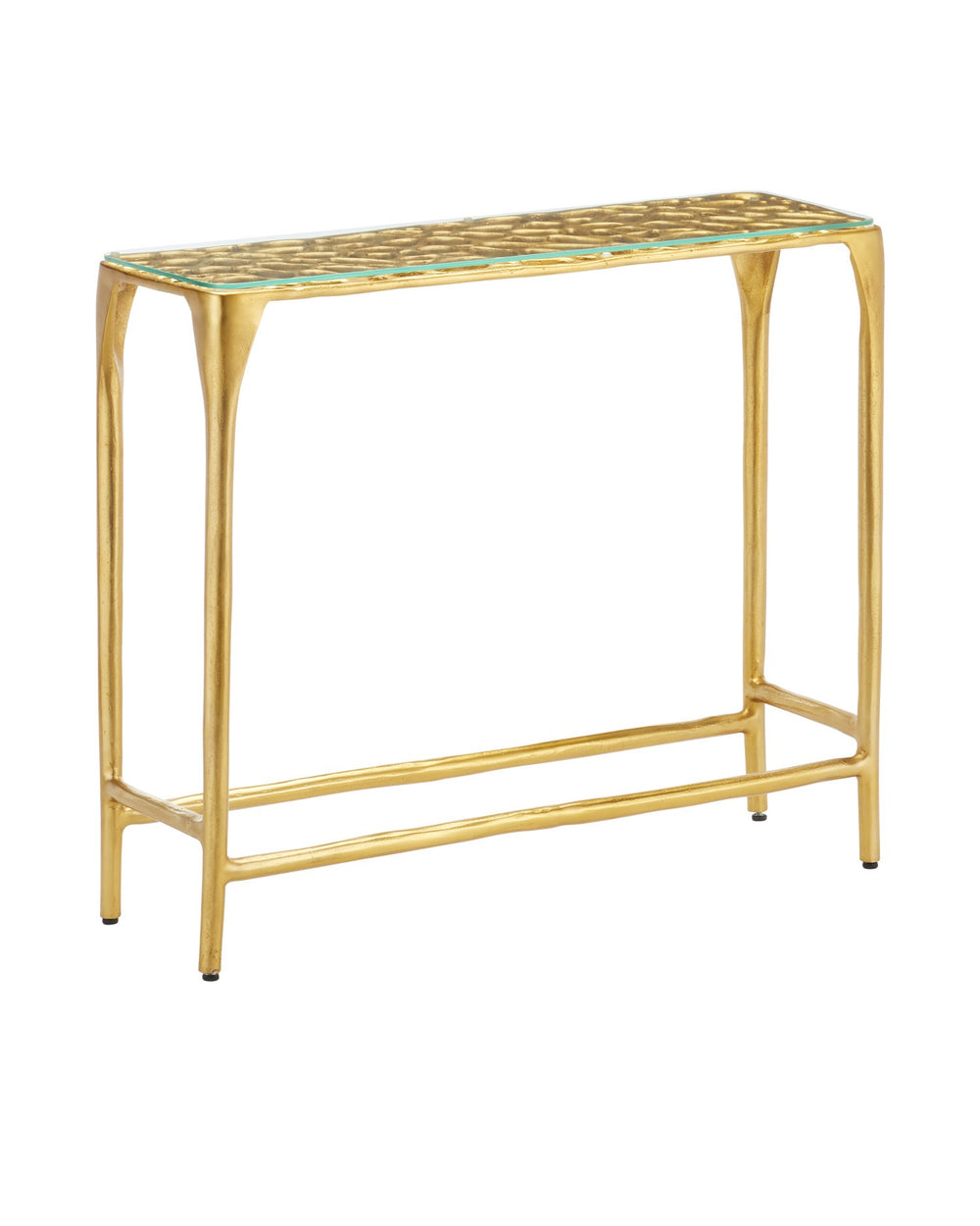 Currey and Company - Console Table - Honeycomb - Gold/Clear- Union Lighting Luminaires Decor