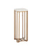 Currey and Company - Drinks Table - Ocho - White/Antique Brass- Union Lighting Luminaires Decor