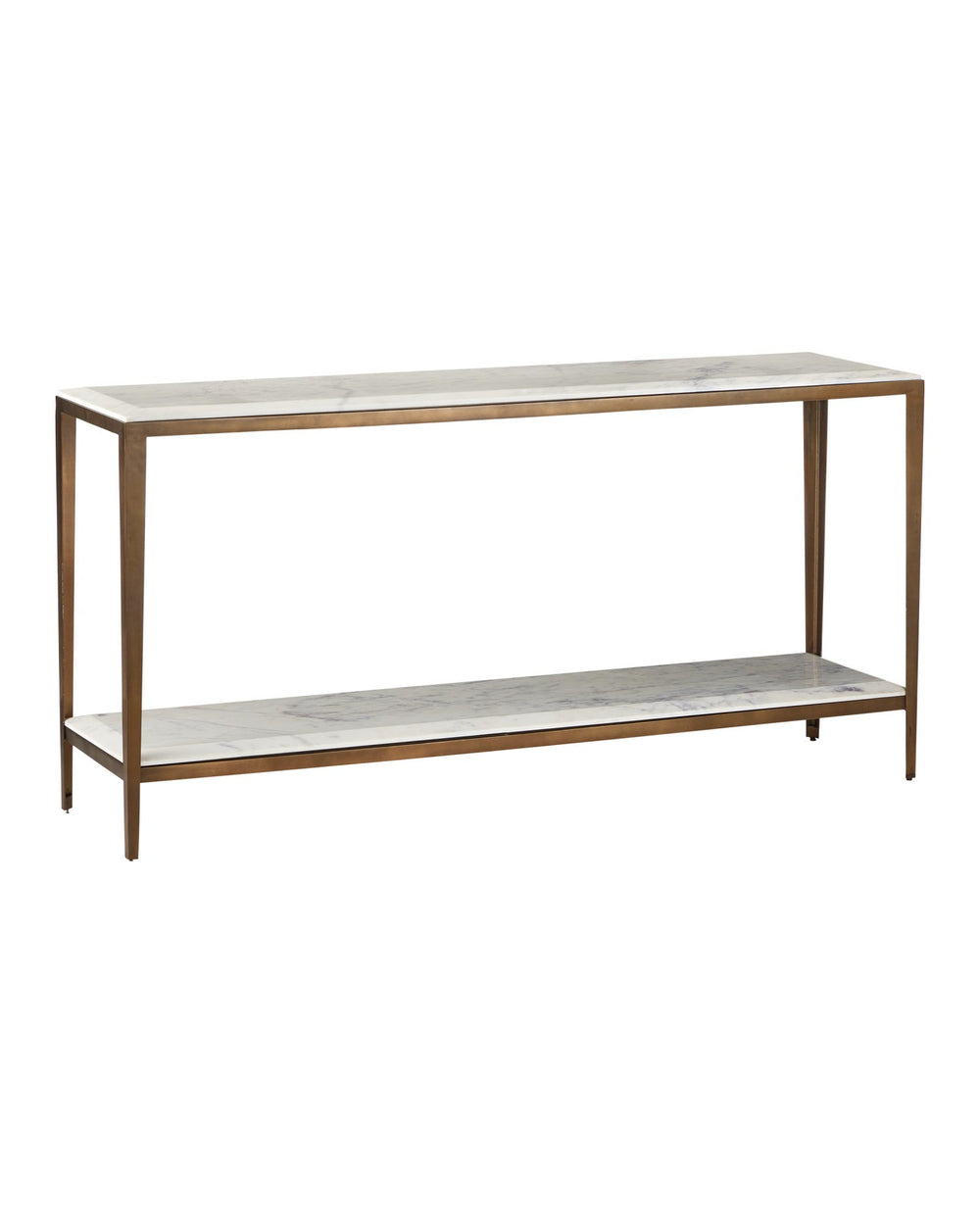 Currey and Company - Console Table - Oblique - Natural/Antique Brass- Union Lighting Luminaires Decor
