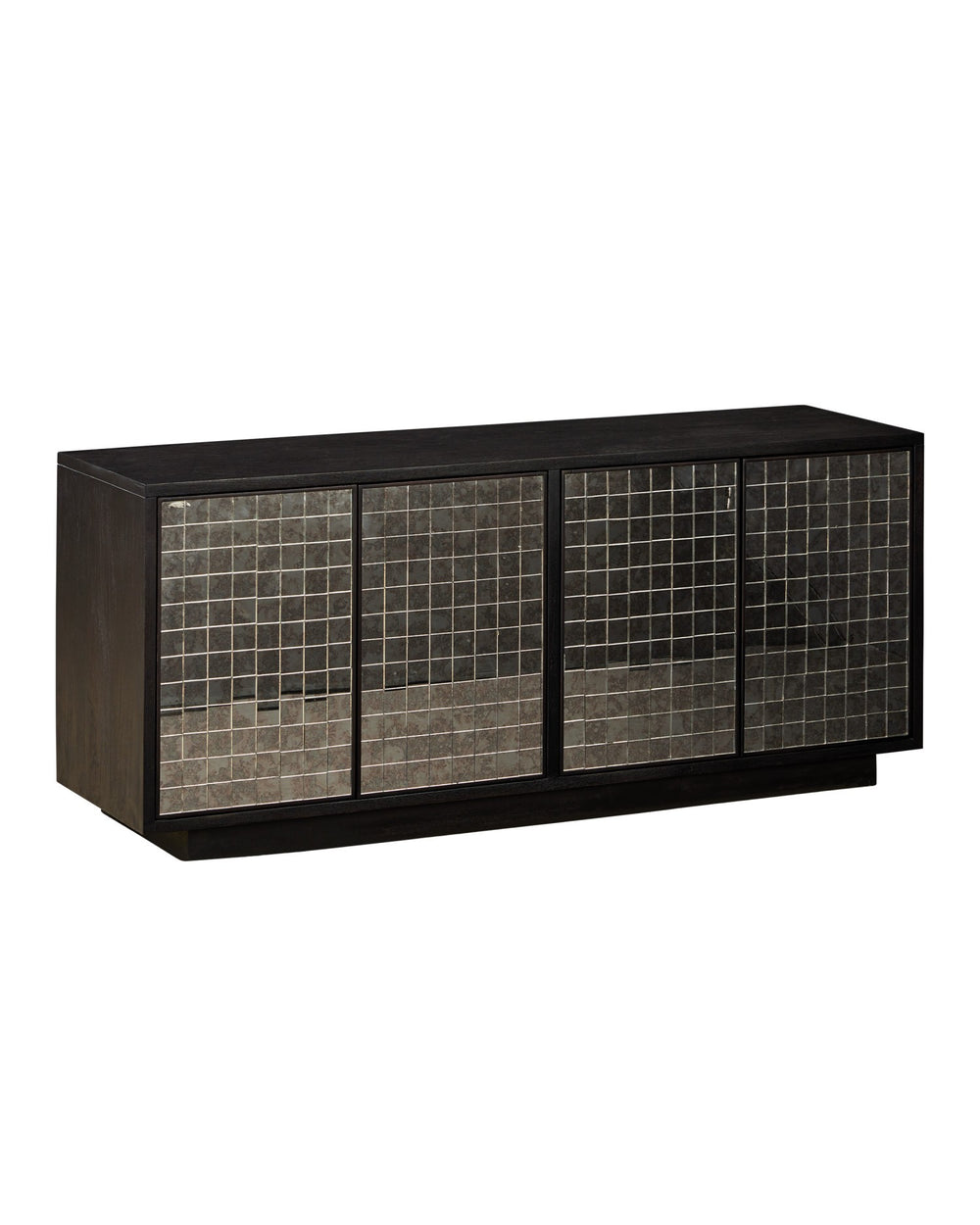 Currey and Company - Credenza - Mosaico - Ebony/Antique Mirror- Union Lighting Luminaires Decor