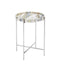 Currey and Company - Accent Table - Freya - Natural/Nickel- Union Lighting Luminaires Decor