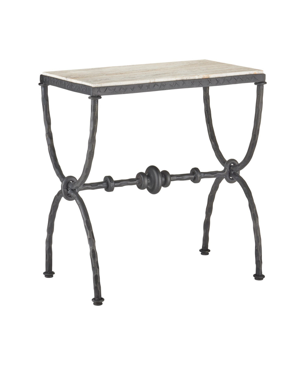 Currey and Company - Side Table - Agora - Natural/Rustic Bronze- Union Lighting Luminaires Decor