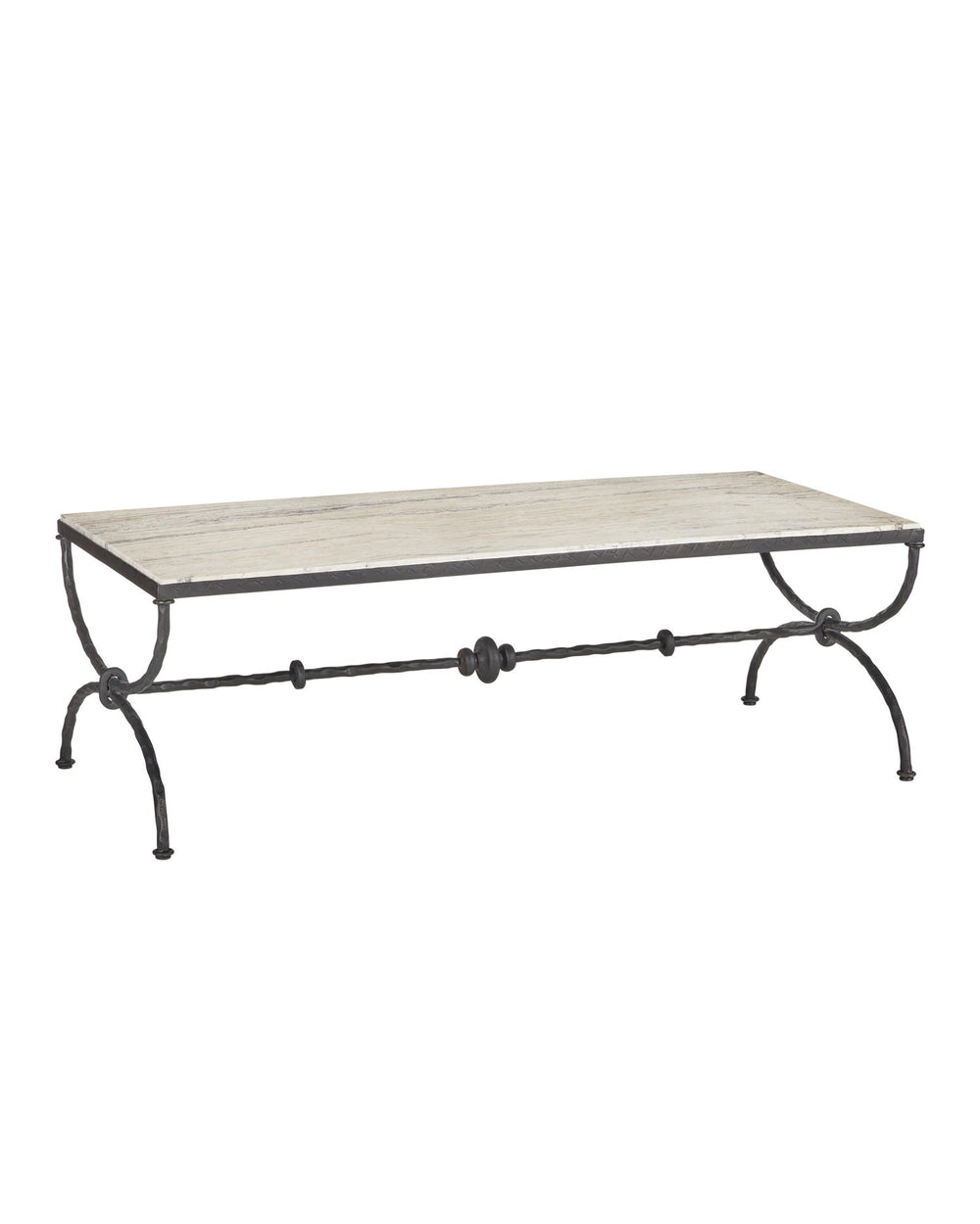 Currey and Company - Cocktail Table - Agora - Natural/Rustic Bronze- Union Lighting Luminaires Decor