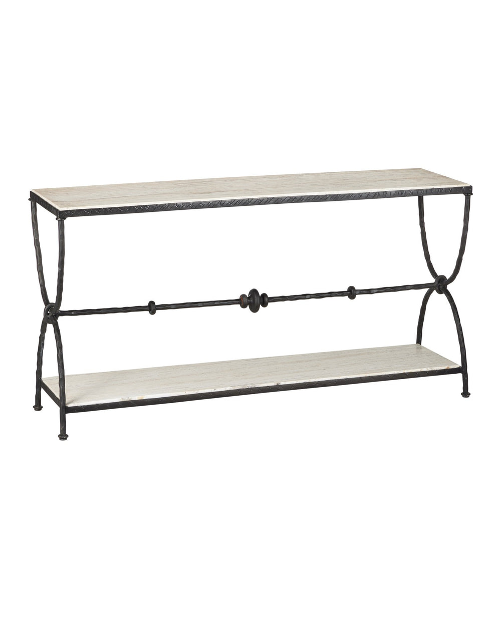 Currey and Company - Console Table - Agora - Natural/Rustic Bronze- Union Lighting Luminaires Decor