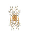 Currey and Company - Two Light Wall Sconce - Forget-Me-Not - Clear/Chinois Gold Leaf- Union Lighting Luminaires Decor