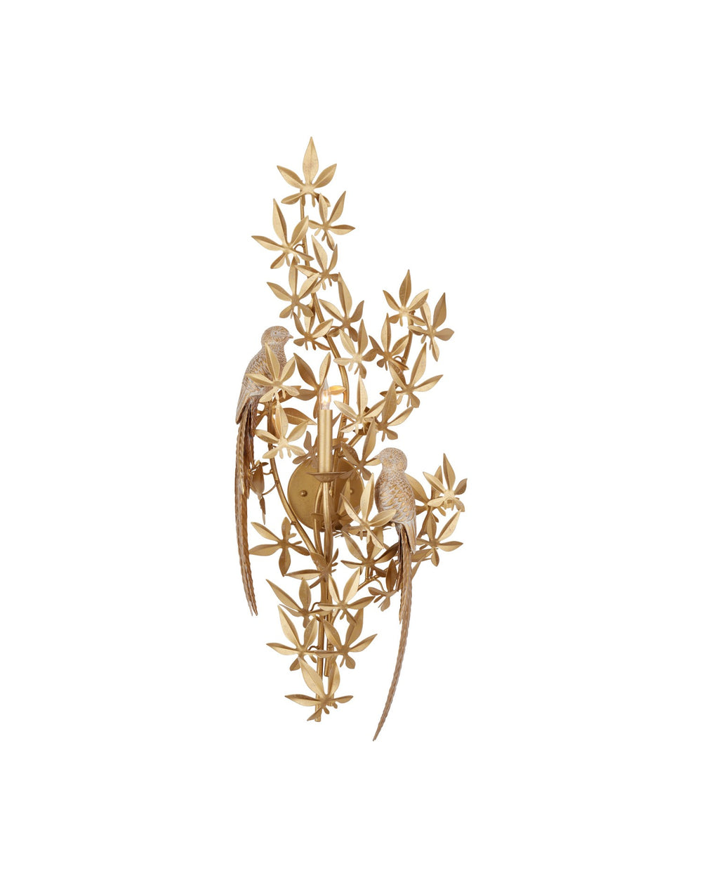 Currey and Company - One Light Wall Sconce - Aviary - Swedish Gold- Union Lighting Luminaires Decor