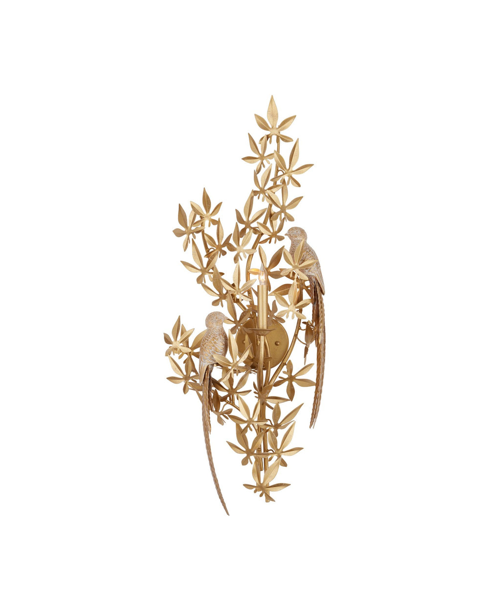 Currey and Company - One Light Wall Sconce - Aviary - Swedish Gold- Union Lighting Luminaires Decor