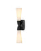 Currey and Company - Two Light Wall Sconce - Burrows - Opaque White/Oil Rubbed Bronze- Union Lighting Luminaires Decor