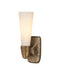 Currey and Company - One Light Wall Sconce - Bonaz - Opaque White/Antique Brass- Union Lighting Luminaires Decor
