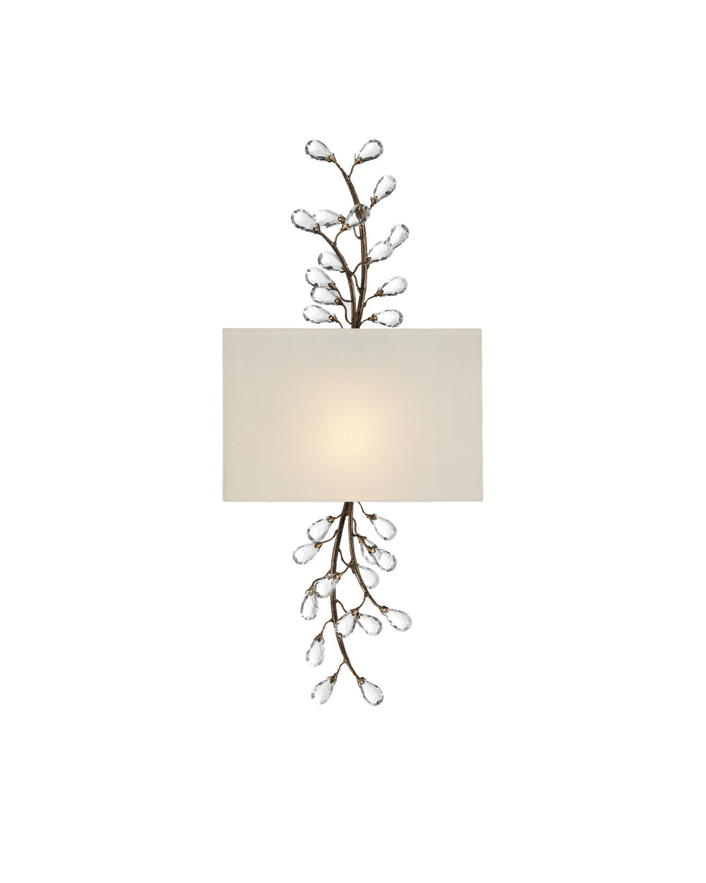 Currey and Company - LED Wall Sconce - Crystal Bud - Cupertino/Clear- Union Lighting Luminaires Decor
