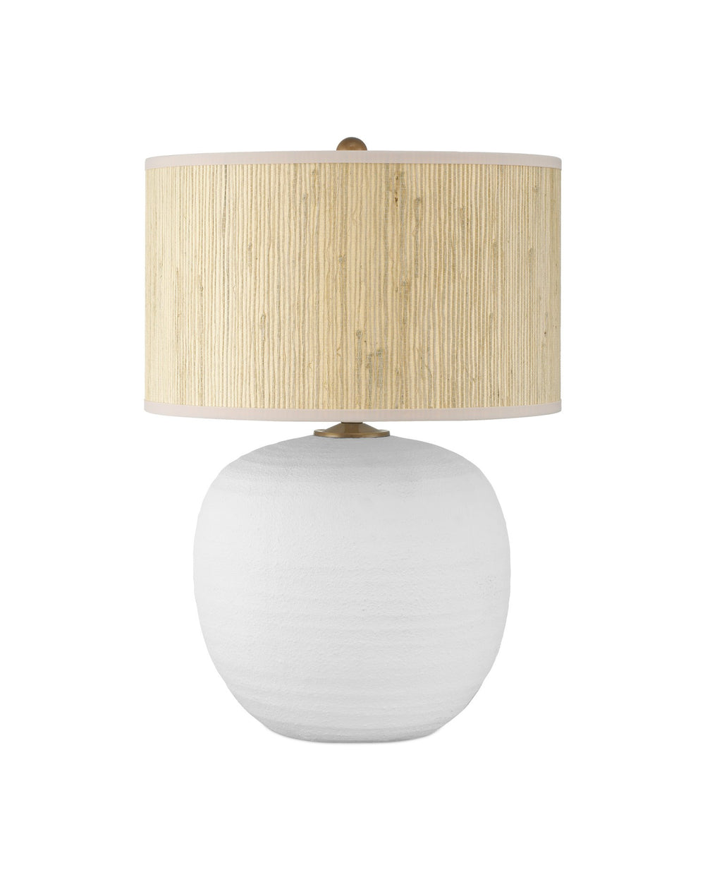 Currey and Company - One Light Table Lamp - Zena - Textured White- Union Lighting Luminaires Decor