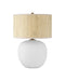 Currey and Company - One Light Table Lamp - Zena - Textured White- Union Lighting Luminaires Decor
