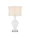Currey and Company - One Light Table Lamp - Zeta - White/Clear- Union Lighting Luminaires Decor