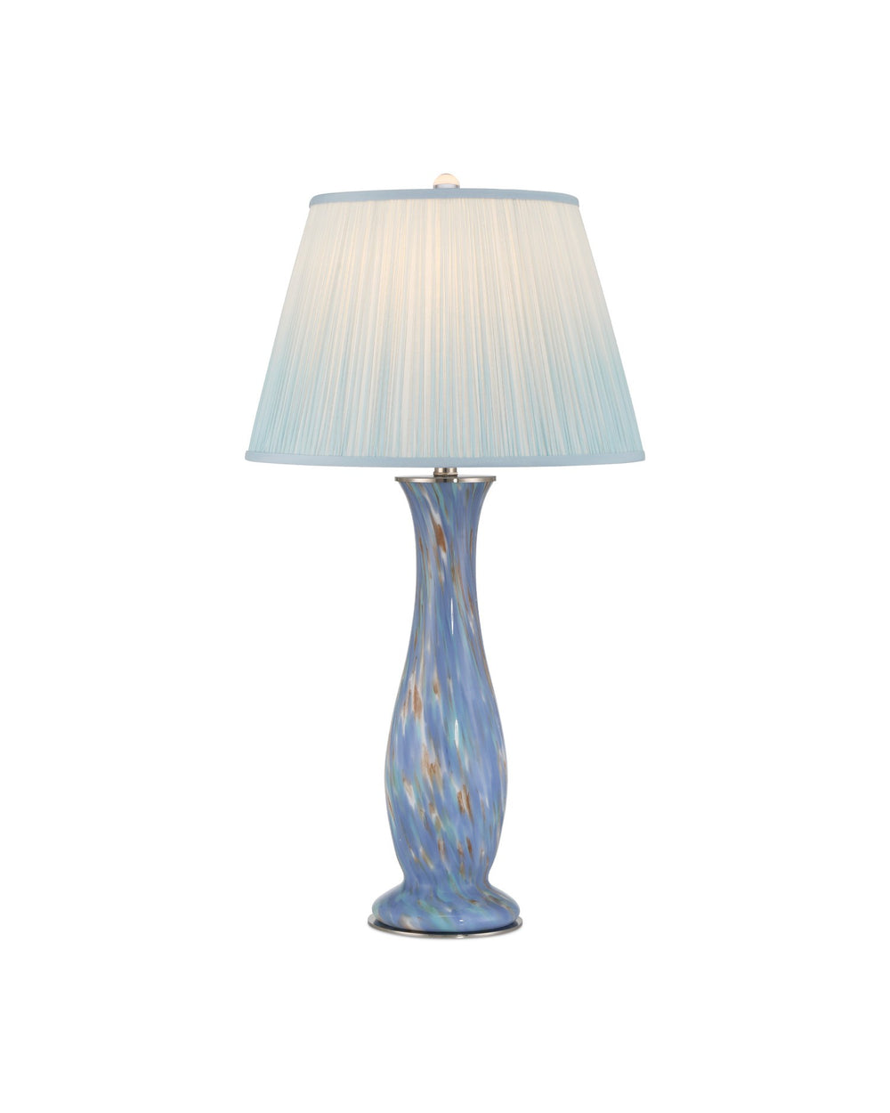 Currey and Company - One Light Table Lamp - Lapis - Blue/Pale Brown- Union Lighting Luminaires Decor