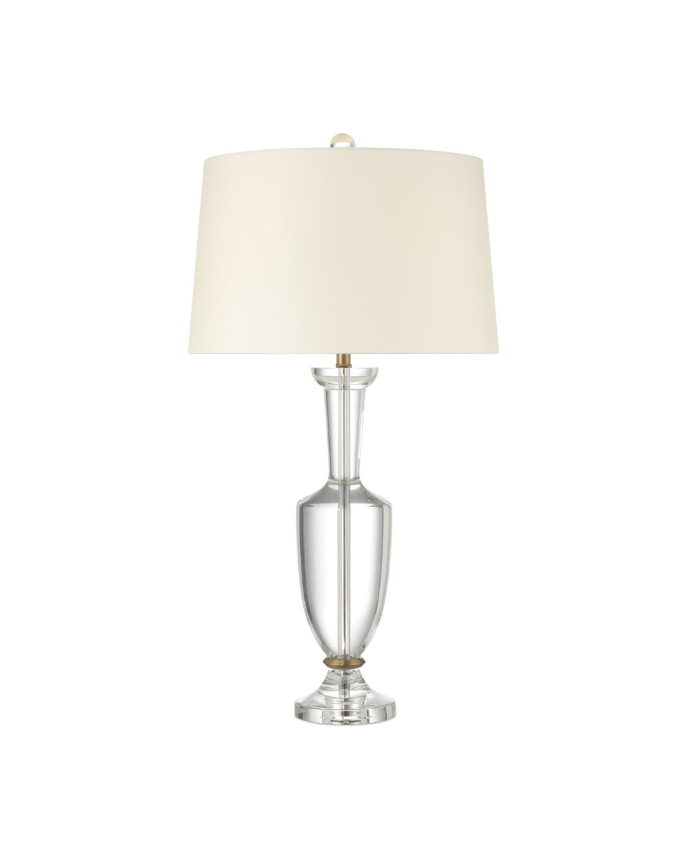 Currey and Company - One Light Table Lamp - Classico - Clear/Natural Brass- Union Lighting Luminaires Decor