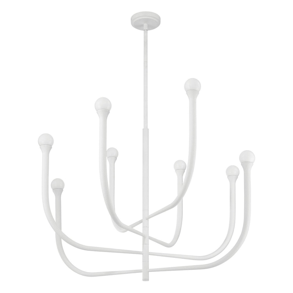 Thesis Canada - LED Chandelier - Dahlia - Plaster White- Union Lighting Luminaires Decor