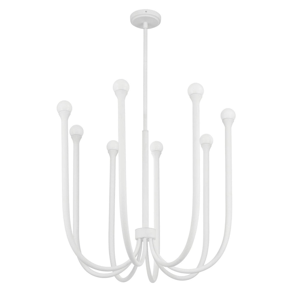 Thesis Canada - LED Chandelier - Dahlia - Plaster White- Union Lighting Luminaires Decor