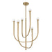 Thesis Canada - LED Chandelier - Dahlia - Brass- Union Lighting Luminaires Decor