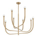 Thesis Canada - LED Chandelier - Dahlia - Brass- Union Lighting Luminaires Decor