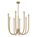Thesis Canada - LED Chandelier - Dahlia - Brass- Union Lighting Luminaires Decor