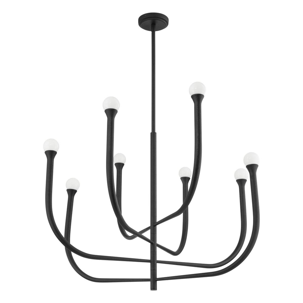 Thesis Canada - LED Chandelier - Dahlia - Plaster Black- Union Lighting Luminaires Decor