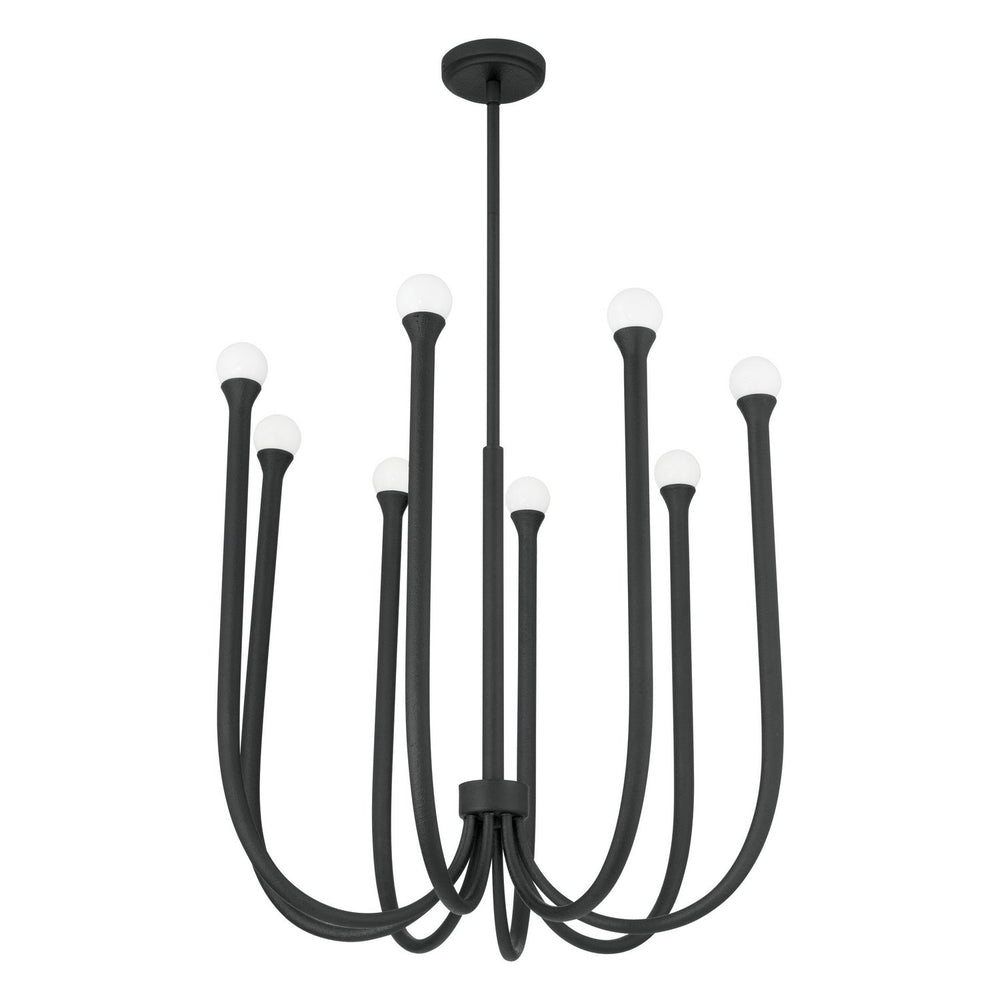 Thesis Canada - LED Chandelier - Dahlia - Plaster Black- Union Lighting Luminaires Decor