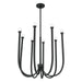 Thesis Canada - LED Chandelier - Dahlia - Plaster Black- Union Lighting Luminaires Decor