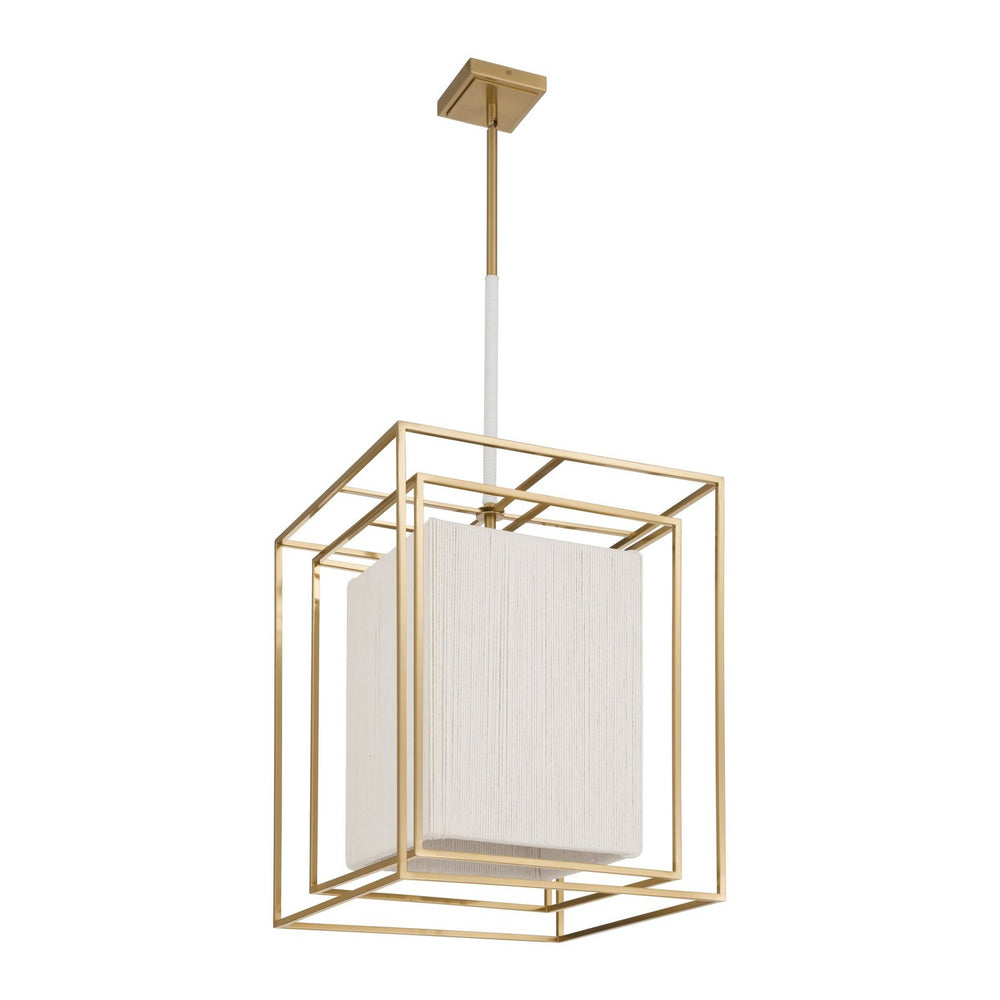 Thesis Canada - Four Light Pendant - Abbey - Brass- Union Lighting Luminaires Decor