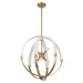 Thesis Canada - Six Light Chandelier - Abbey - Brass- Union Lighting Luminaires Decor
