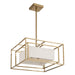 Thesis Canada - Four Light Convertible Pendant - Abbey - Brass- Union Lighting Luminaires Decor