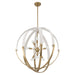 Thesis Canada - Nine Light Chandelier - Abbey - Brass- Union Lighting Luminaires Decor