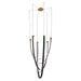 Thesis Canada - LED Chandelier - Ayers - Champagne Bronze w/Black/Brown Leather- Union Lighting Luminaires Decor